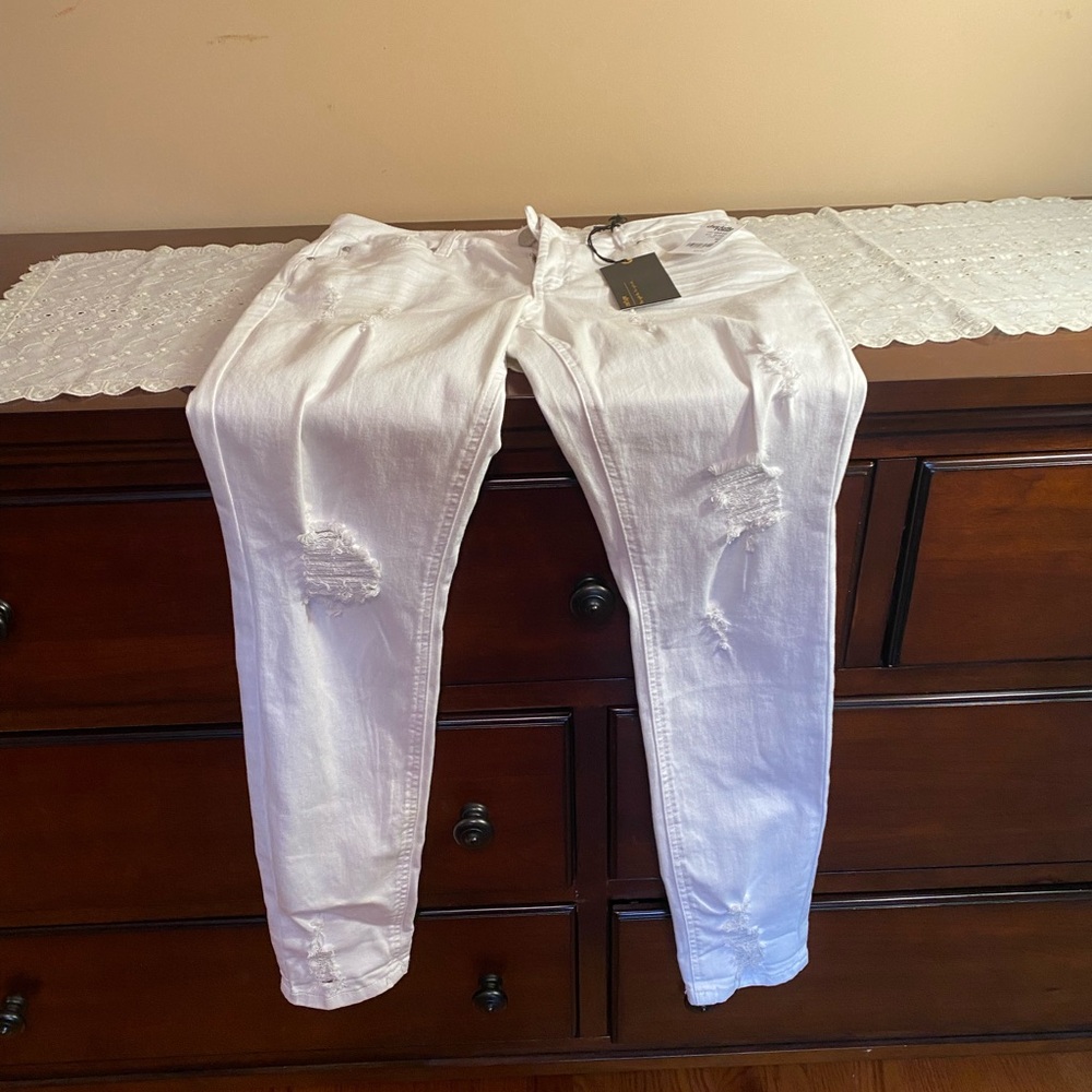 Women's white jeans